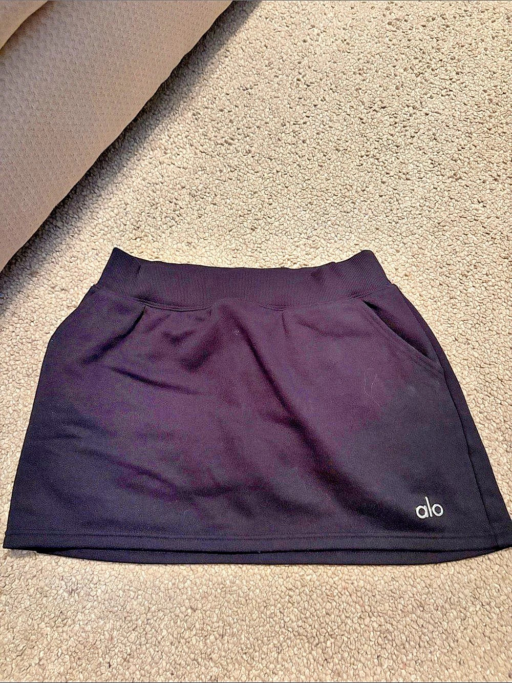 Alo Black Athletic Skort Size Large Like New